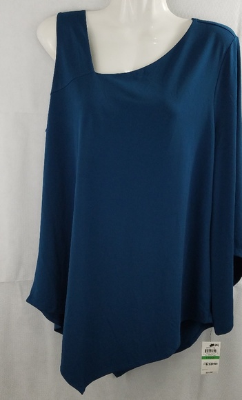 NWT Alfani One-Shoulder Top Size L - Picture 2 of 8
